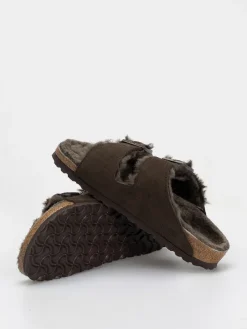 Birkenstock Arizona Shearling Suede Leather Fur Narrow Wmn Flip-flops