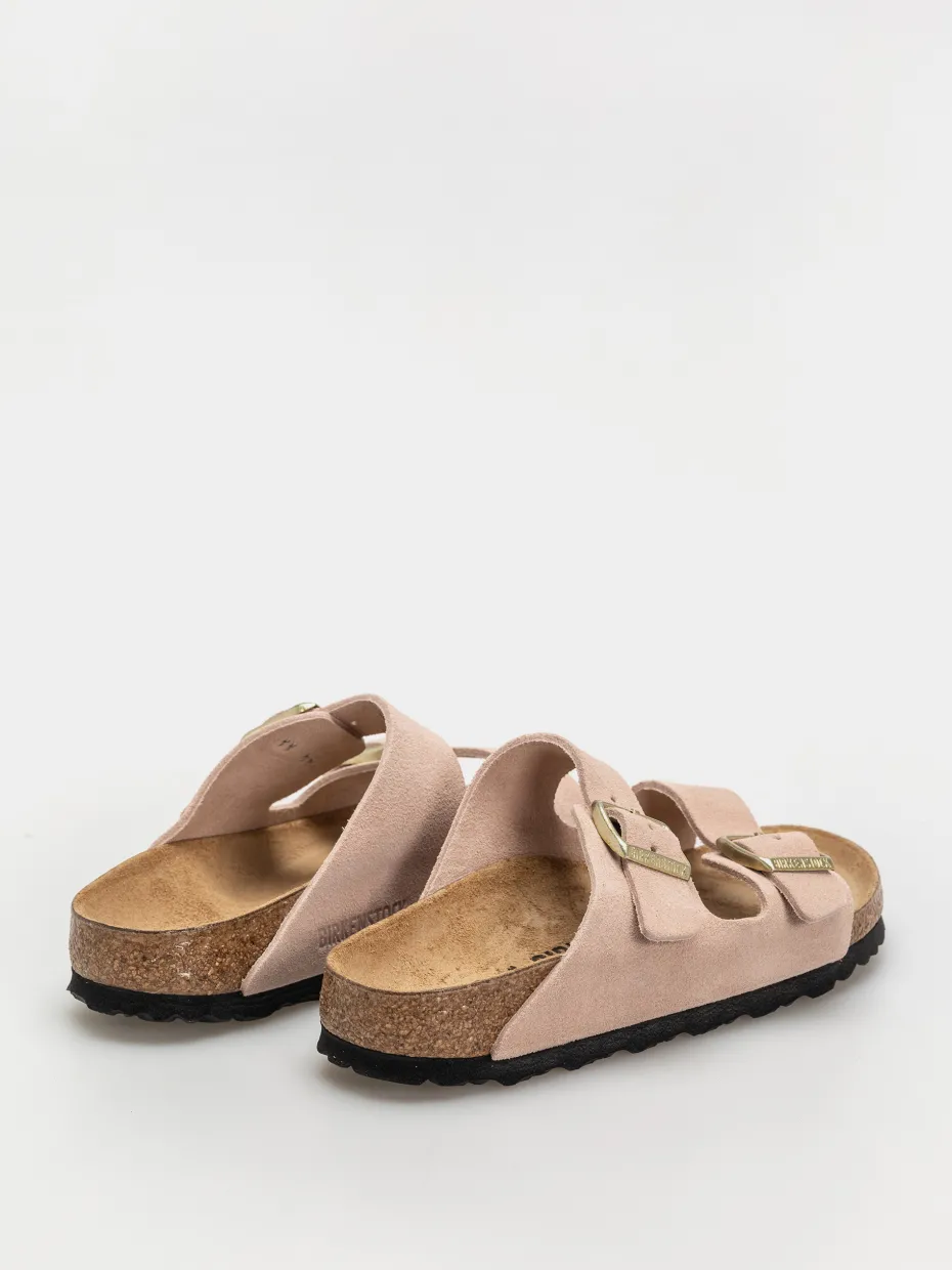 Birkenstock Arizona Suede Leather Narrow Wmn Flip-flops