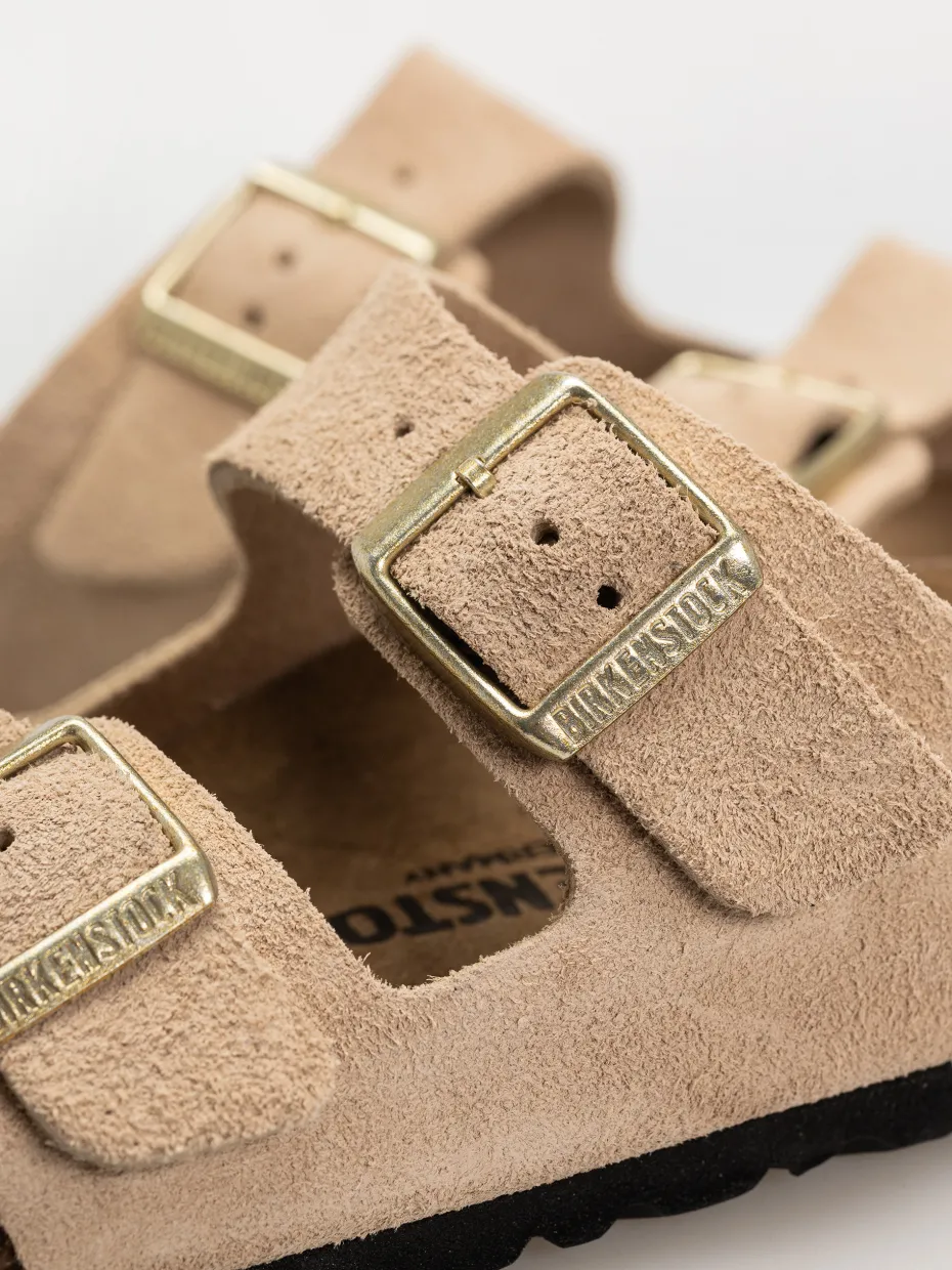Birkenstock Arizona Suede Leather Narrow Wmn Flip-flops