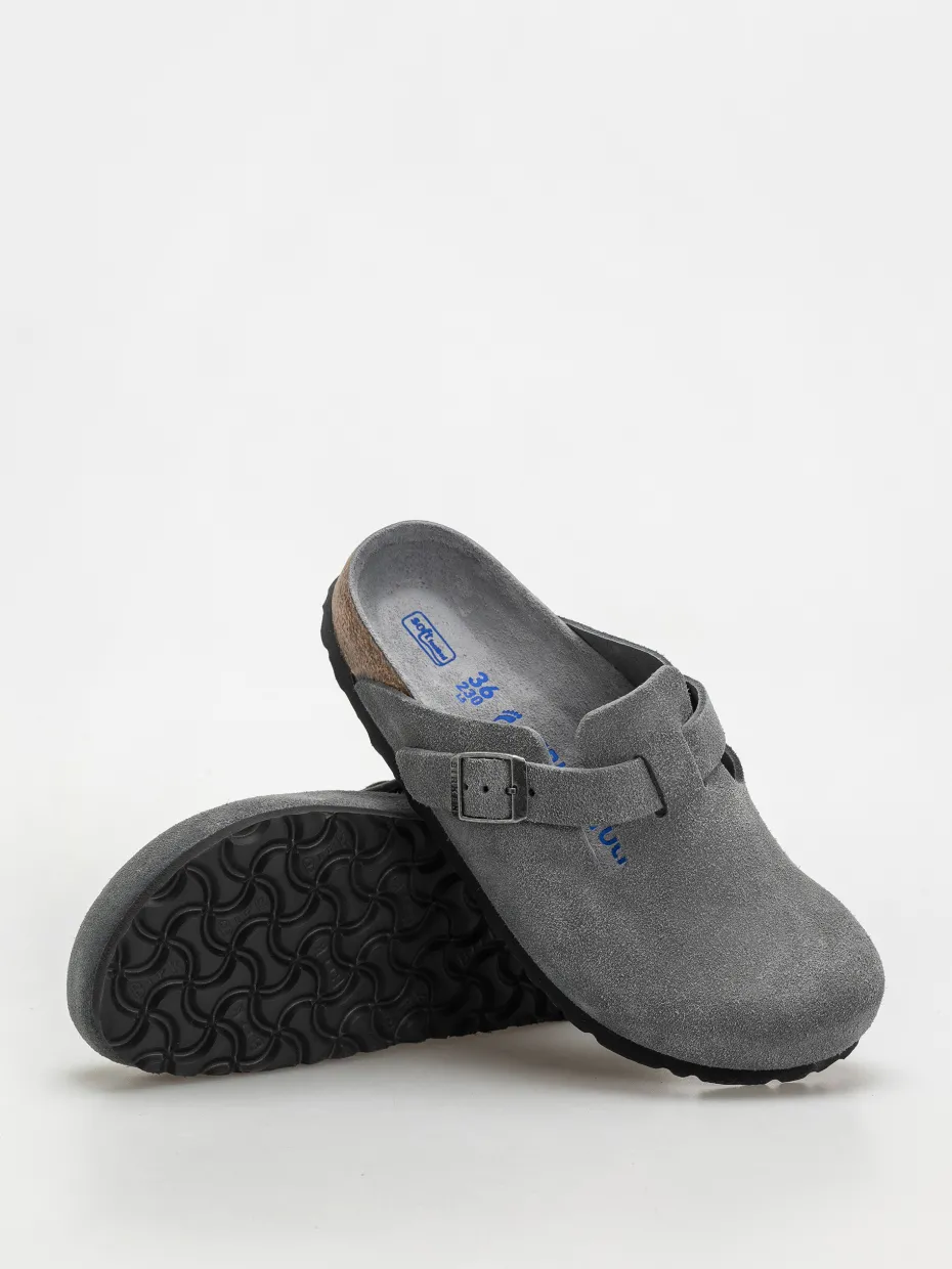 Birkenstock Boston SFB Suede Leather Narrow Wmn Flip-flops