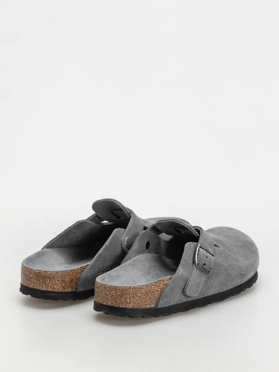 Birkenstock Boston SFB Suede Leather Narrow Wmn Flip-flops