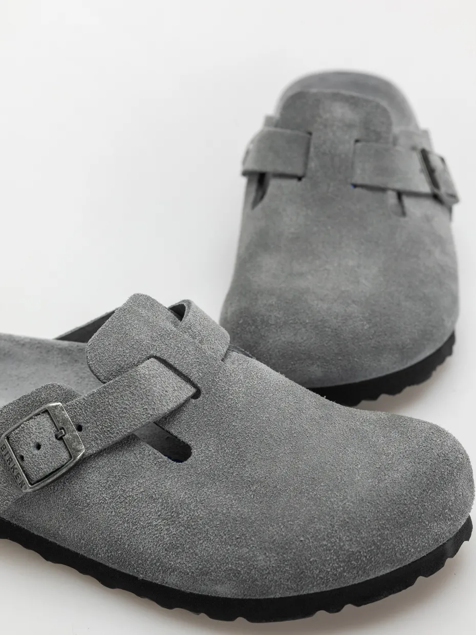 Birkenstock Boston SFB Suede Leather Narrow Wmn Flip-flops