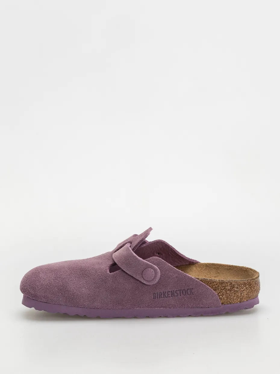 Birkenstock Boston Suede Leather Narrow Wmn Flip-flops