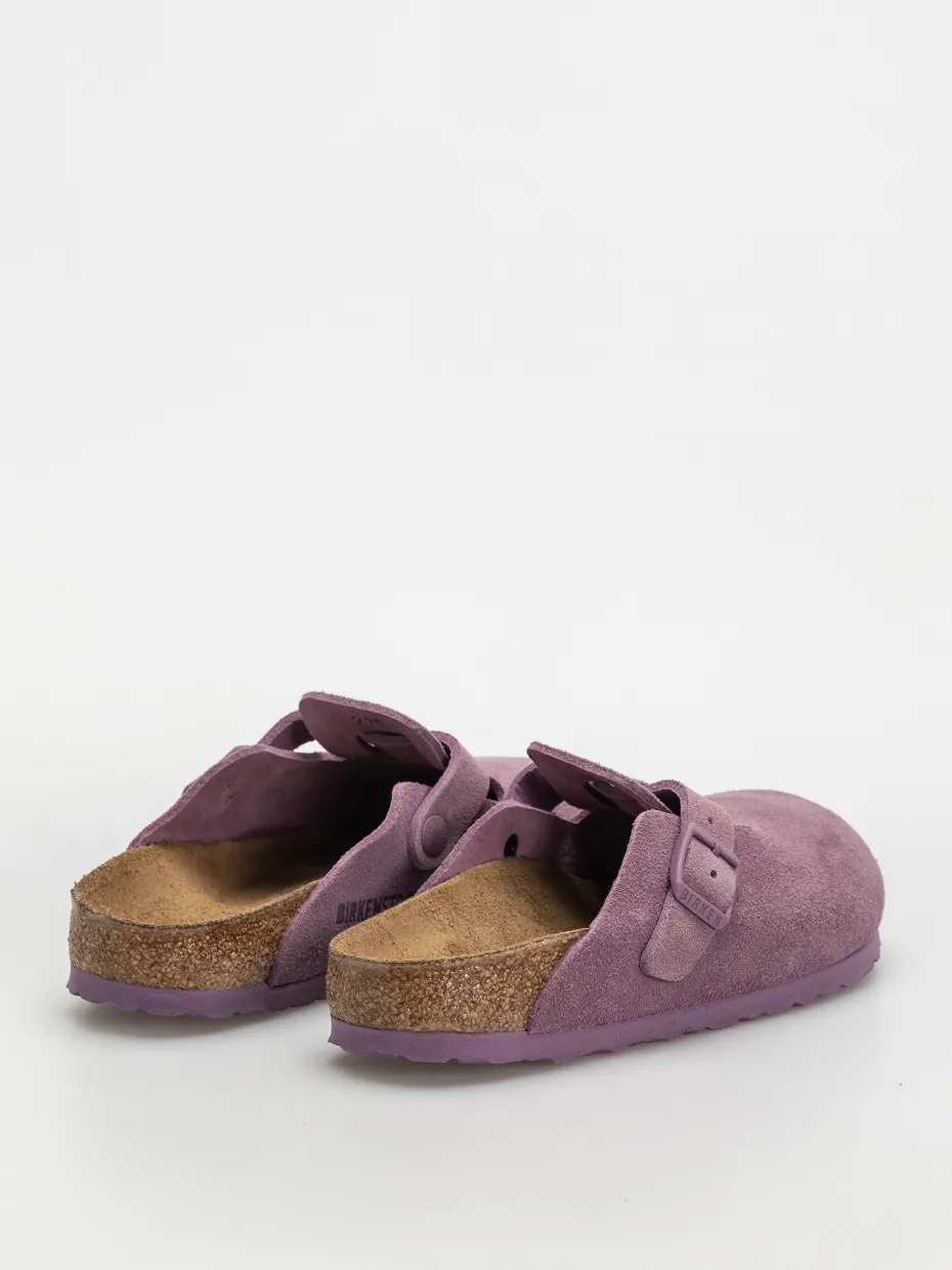 Birkenstock Boston Suede Leather Narrow Wmn Flip-flops