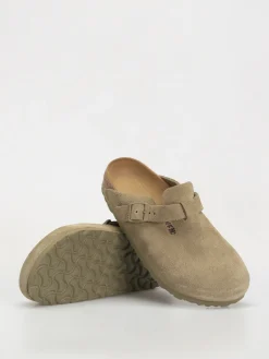 Birkenstock Boston Suede Leather Narrow Wmn Flip-flops