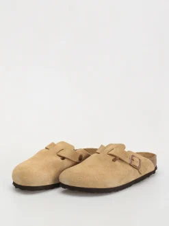 Birkenstock Boston Suede Leather Narrow Wmn Flip-flops