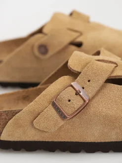 Birkenstock Boston Suede Leather Narrow Wmn Flip-flops