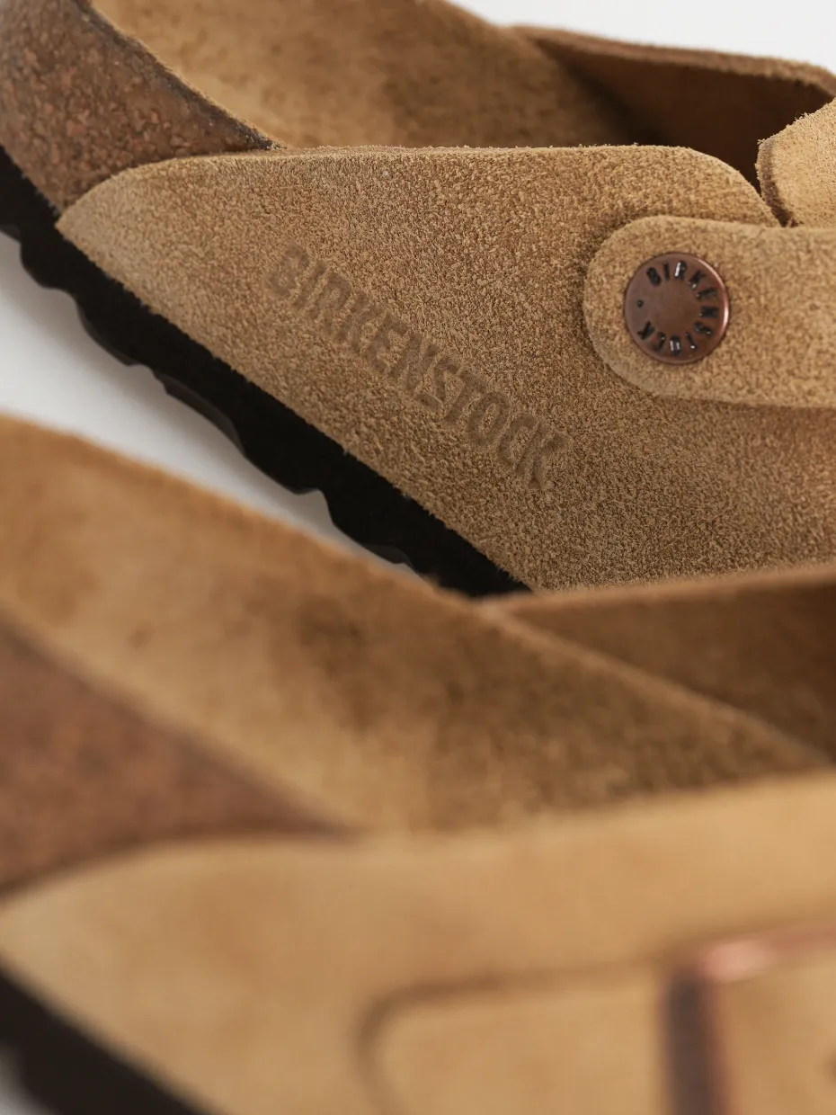Birkenstock Boston Suede Leather Narrow Wmn Flip-flops