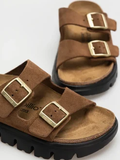 Birkenstock Flip-flops Arizona Chunky Suede Narrow Wmn