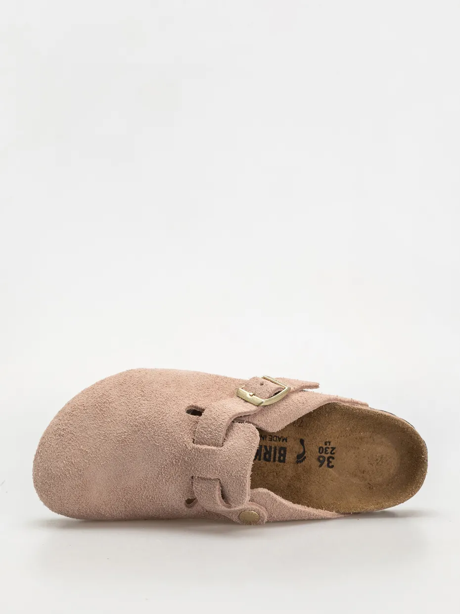 Birkenstock Flip-flops Boston Suede Leather Narrow Wmn
