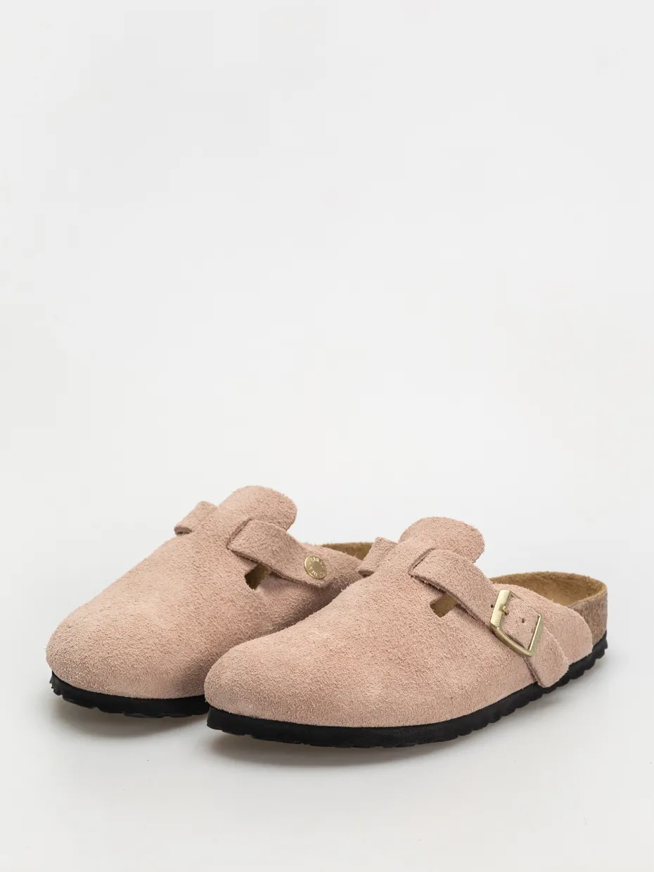Birkenstock Flip-flops Boston Suede Leather Narrow Wmn