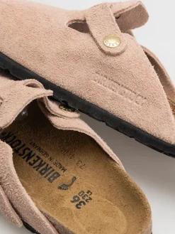 Birkenstock Flip-flops Boston Suede Leather Narrow Wmn