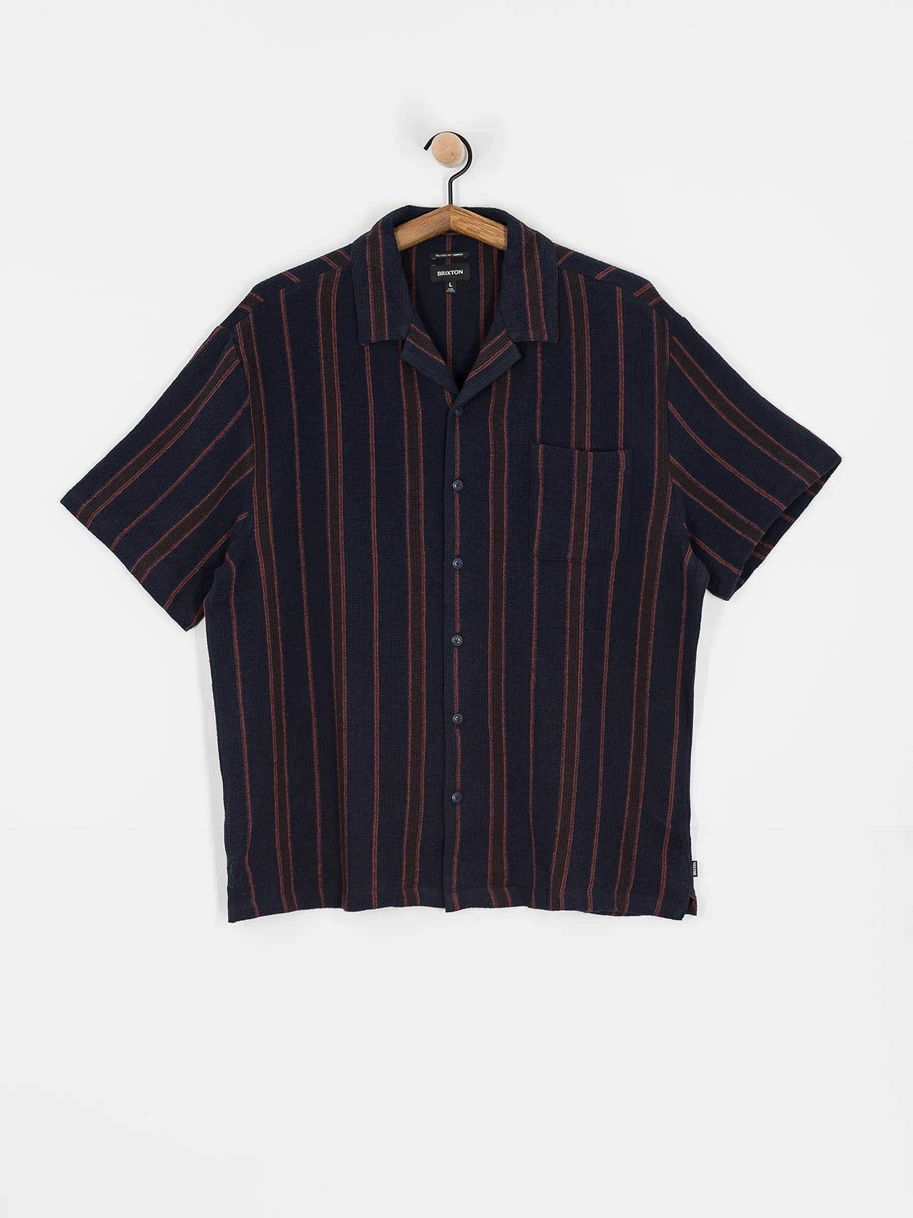 Brixton Bunker Waffle Stripe Shirt