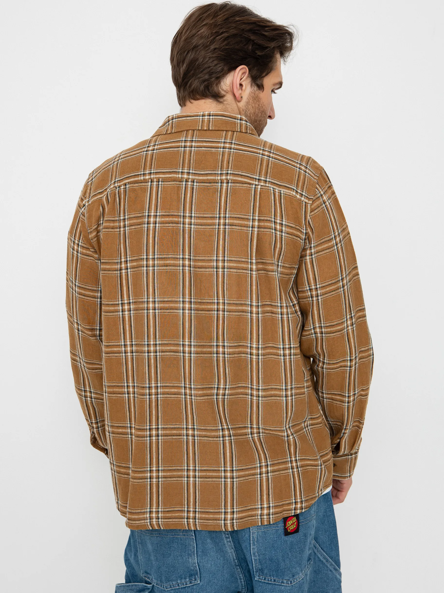 Brixton Charter Linen Blend Ls Shirt