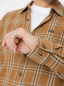 Brixton Charter Linen Blend Ls Shirt