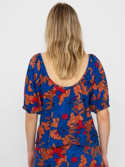 Brixton Mercado Linen Top Wmn Shirt