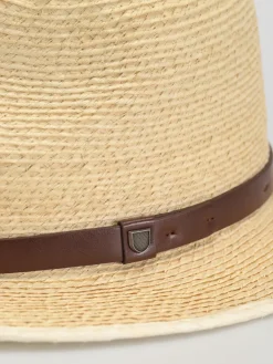 Brixton Messer Straw Fedora Hat