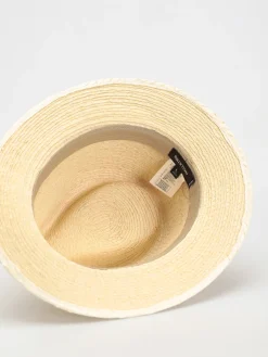 Brixton Messer Straw Fedora Hat