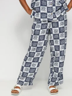 Brixton Patchwork Crop Pant Pants Wmn