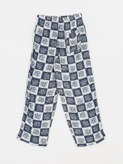 Brixton Patchwork Crop Pant Pants Wmn
