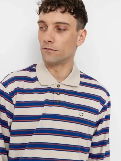 Brixton Vintage Stripe Polo Knit Longsleeve