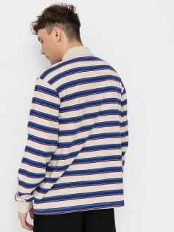 Brixton Vintage Stripe Polo Knit Longsleeve