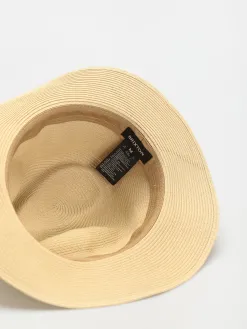 Brixton Wesley Straw Packable Fedora Hat