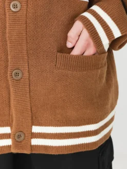 Carhartt WIP Brown Ducks Cardigan Sweater