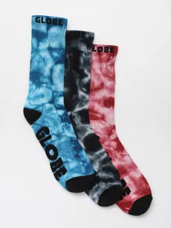 Globe All Tied Up 3 Pack Socks