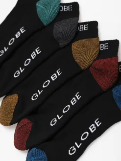 Globe Ingles Ankle 5 Pack Socks