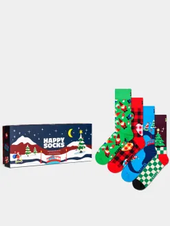Happy Socks 4 Pack Santa's Workshops Gift Set Socks