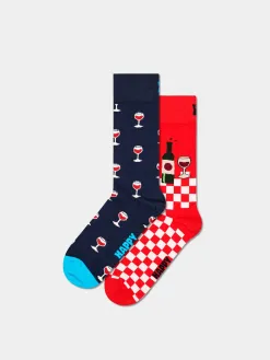 Happy Socks Socks 2-Pack Wine