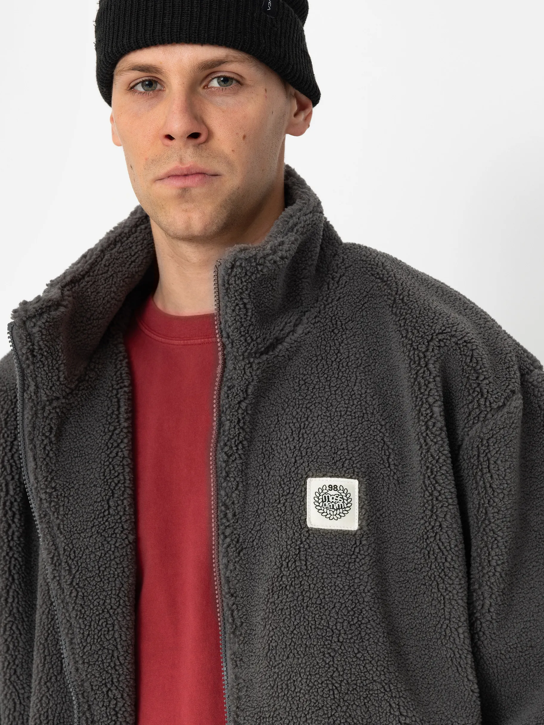 MassDnm Patch Teddy Zip Jacket