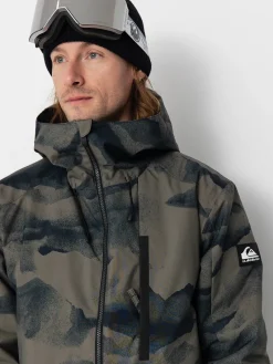 Mens Quiksilver Mission Printed Block Snowboard jacket