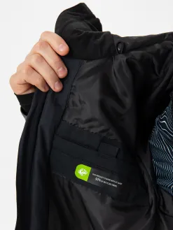 Mens Quiksilver Mission Printed Block Snowboard jacket