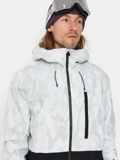 Mens Quiksilver Snowboard jacket Mission Printed Block