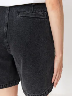 OBEY Eli II Denim Pleated Shorts Wmn