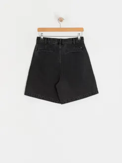 OBEY Eli II Denim Pleated Shorts Wmn