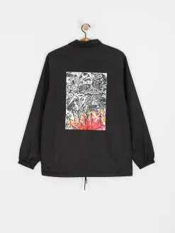Poetic Collective Jacket Burning Skull Coach