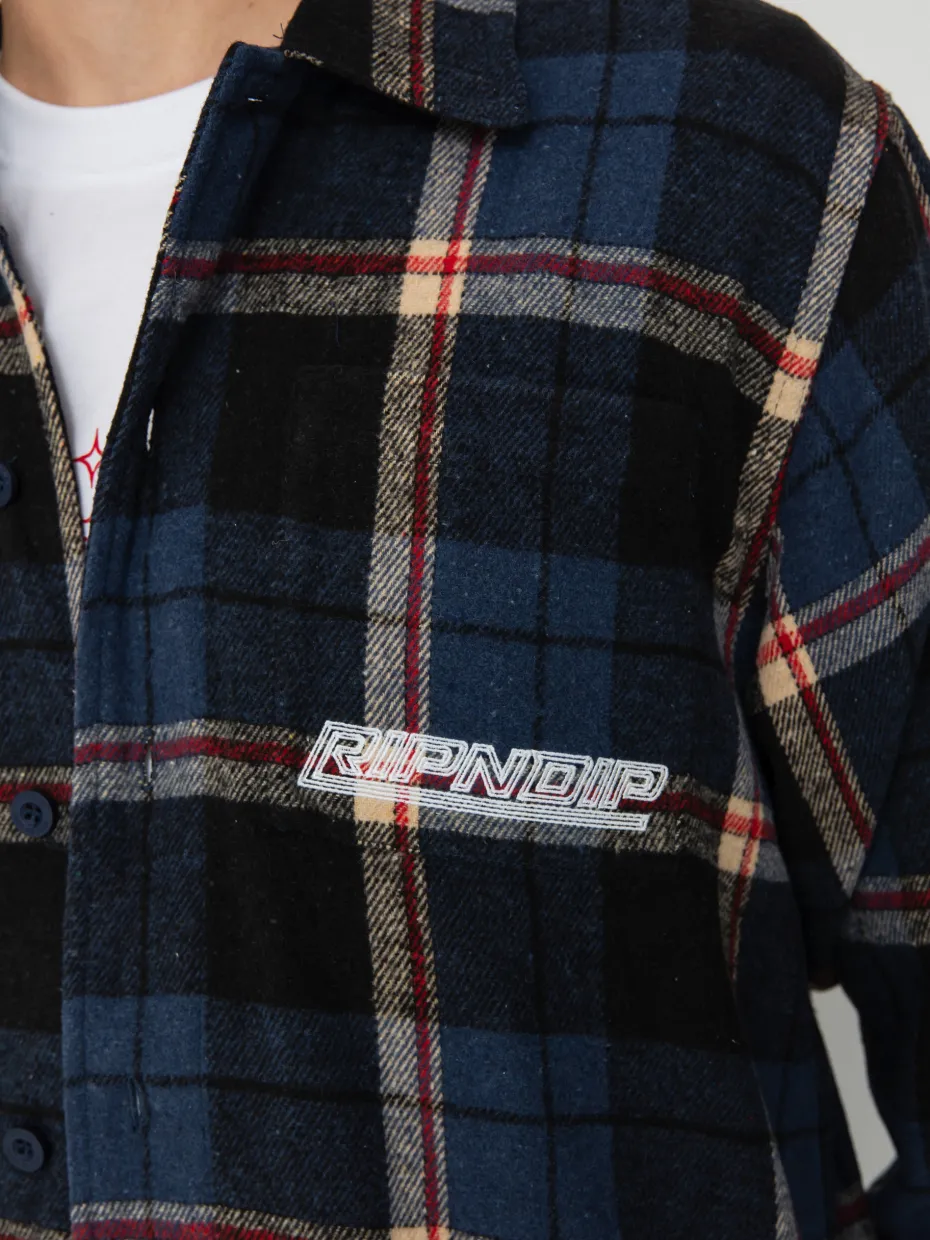 RipNDip Shirt Robo Button Up Flannel