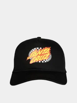 Santa Cruz Cap Oval Check Flame