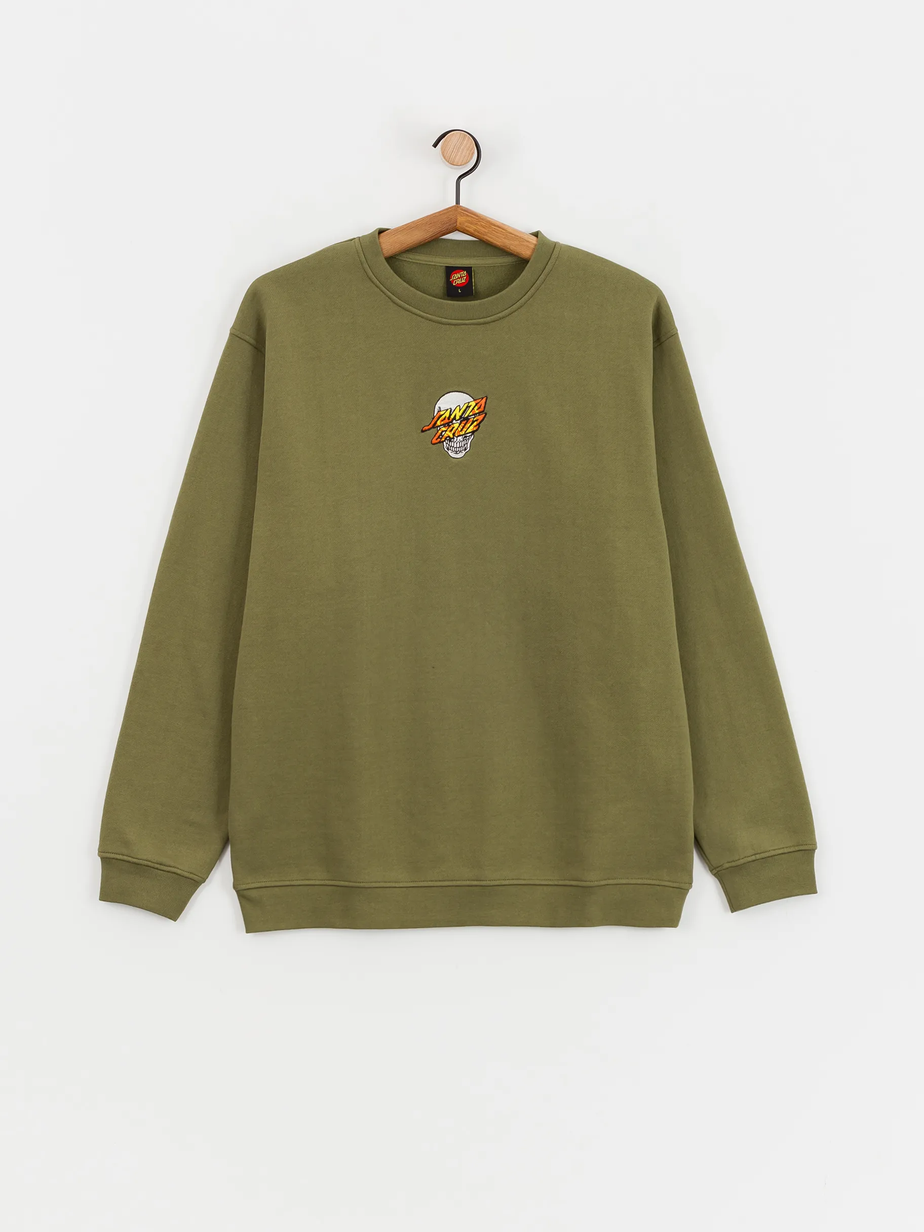 Santa Cruz Dressen Skull Dot Front Crew Sweatshirt