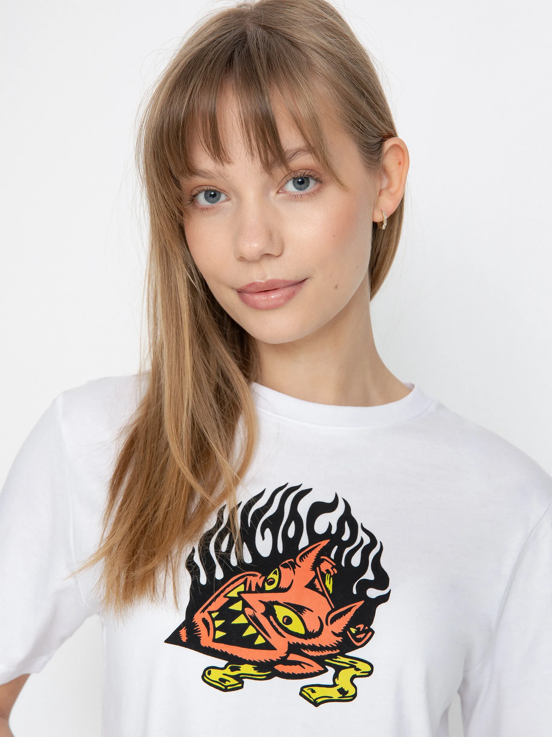 Santa Cruz T-Shirt Delfino Devil Mask Front Wmn