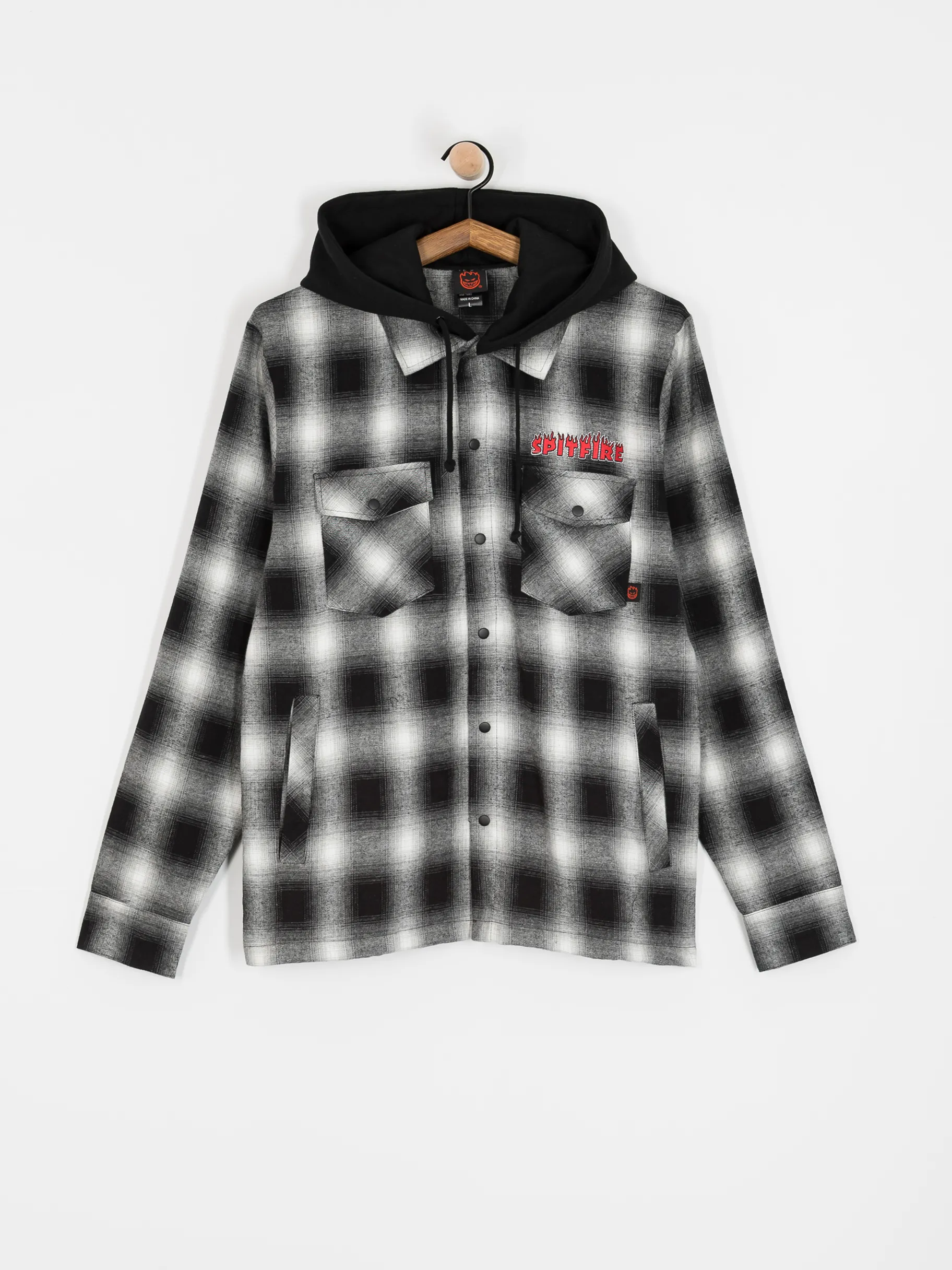 Spitfire Demonseed Hooded Flannel Shirt