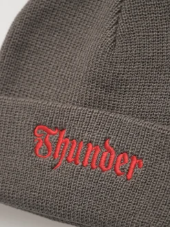 Thunder Script Cuff Beanie Beanie