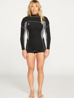 Volcom 2Mm Chest Zip Ls Springsuit Swimsuit Wmn