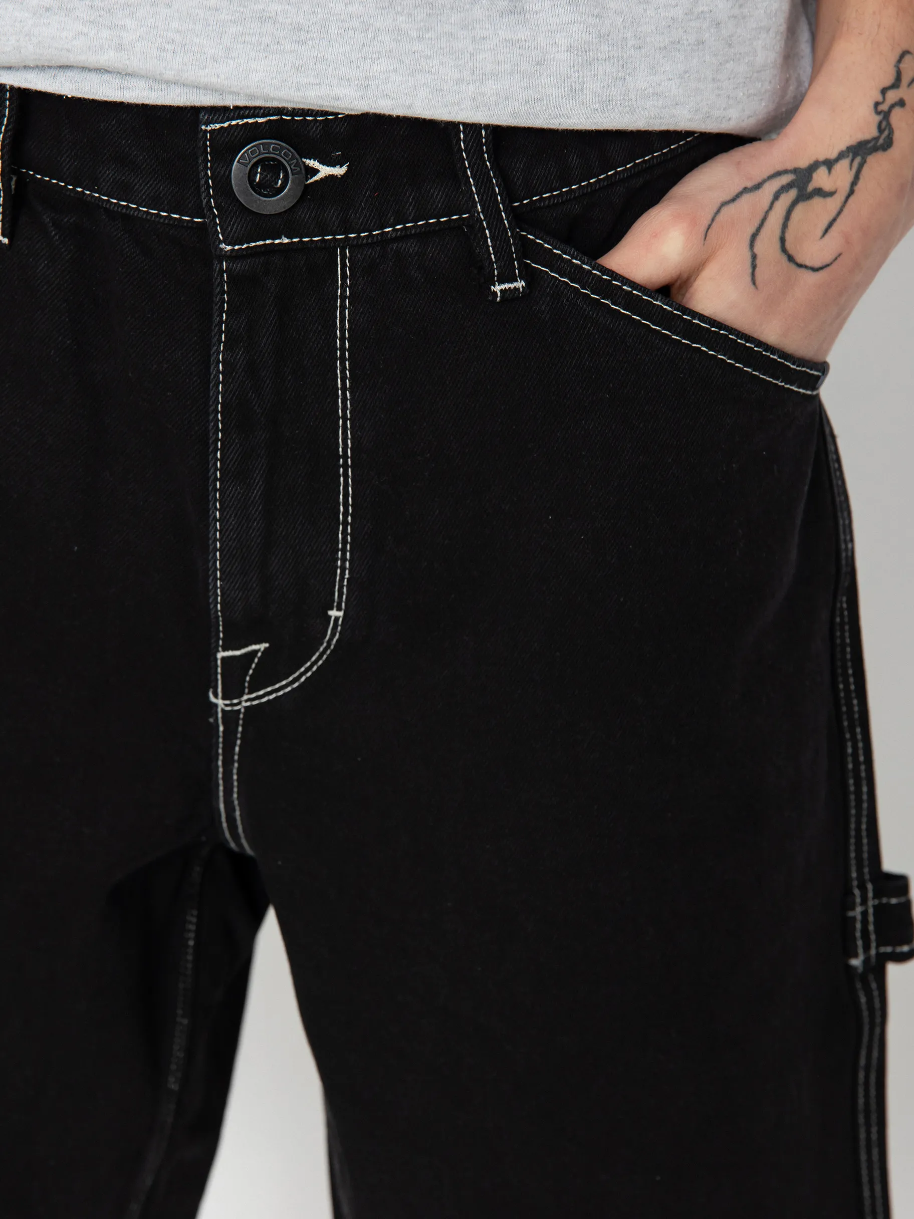 Volcom Labored Denim Utility Shorts