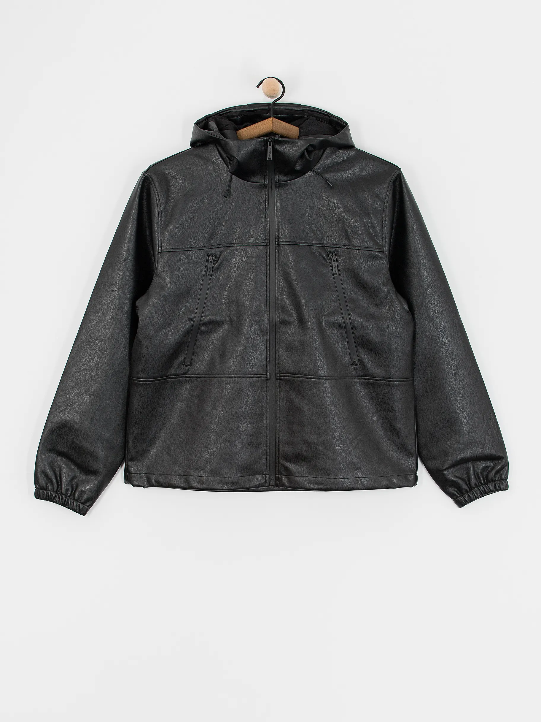 Wasted Paris Kingdom Faux Leather Windbreaker Jacket